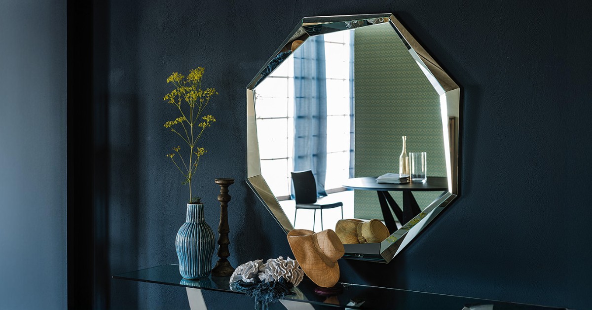 Mid-century wall mirror