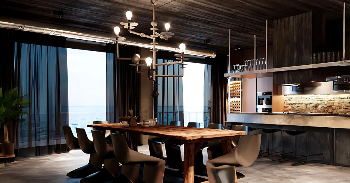 Industrial chandelier