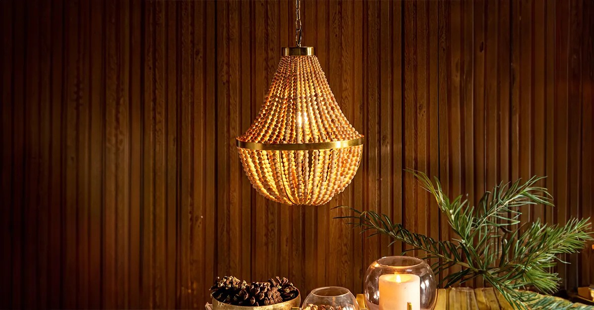 boho style chandelier