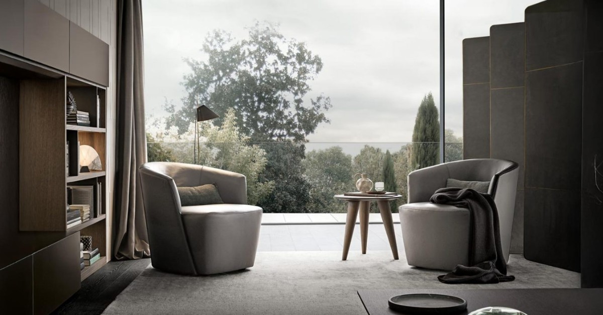 Leather armchair