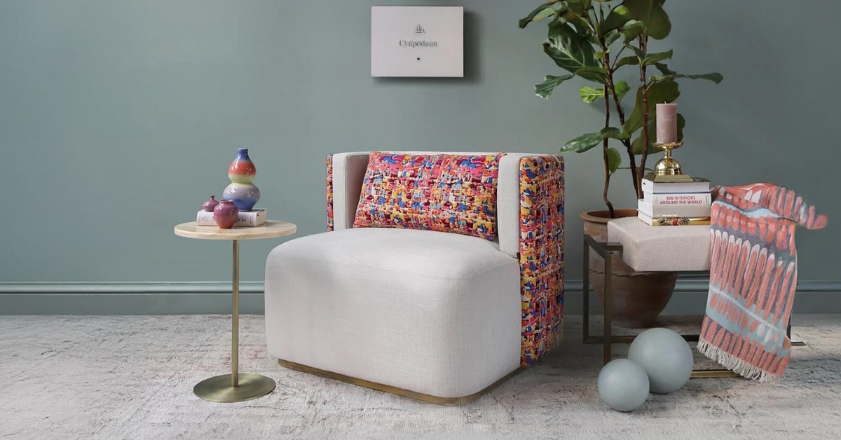 Upholstered armchair