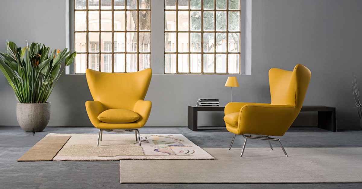 Wingback armchair