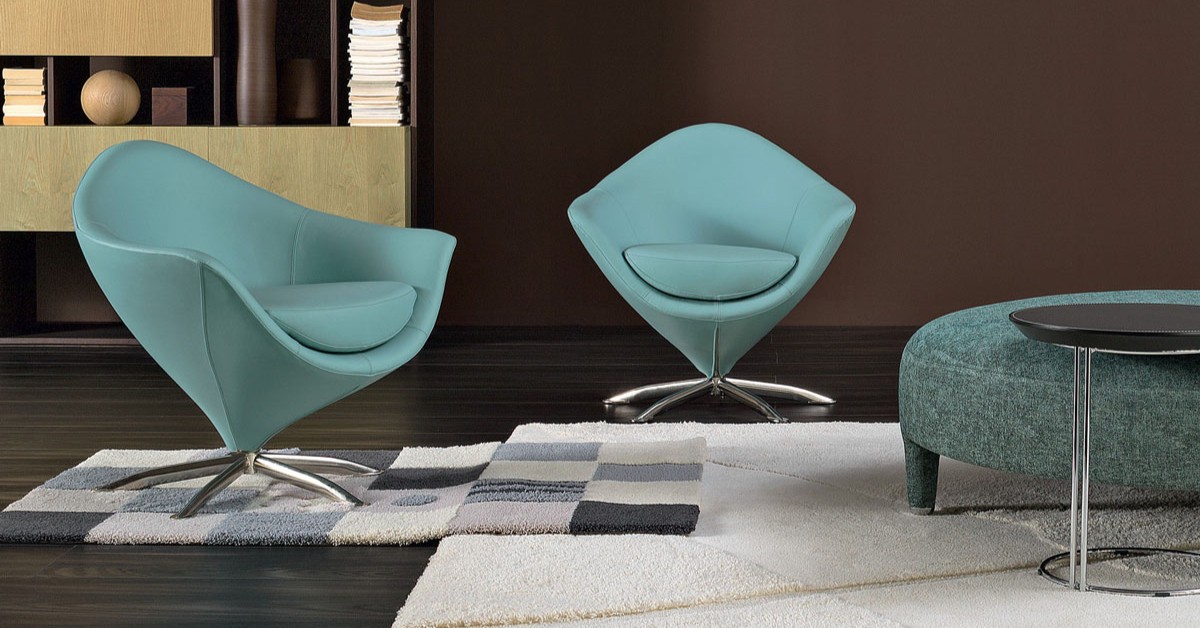 Swivel armchair