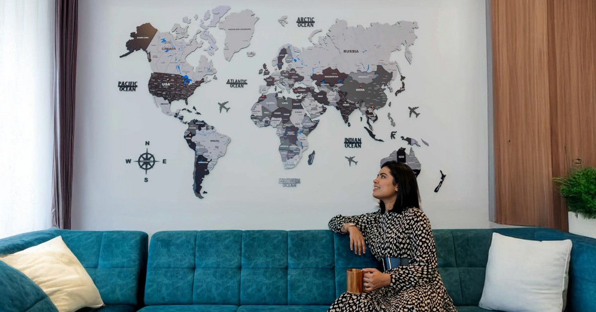 Wall Maps Decor Ideas