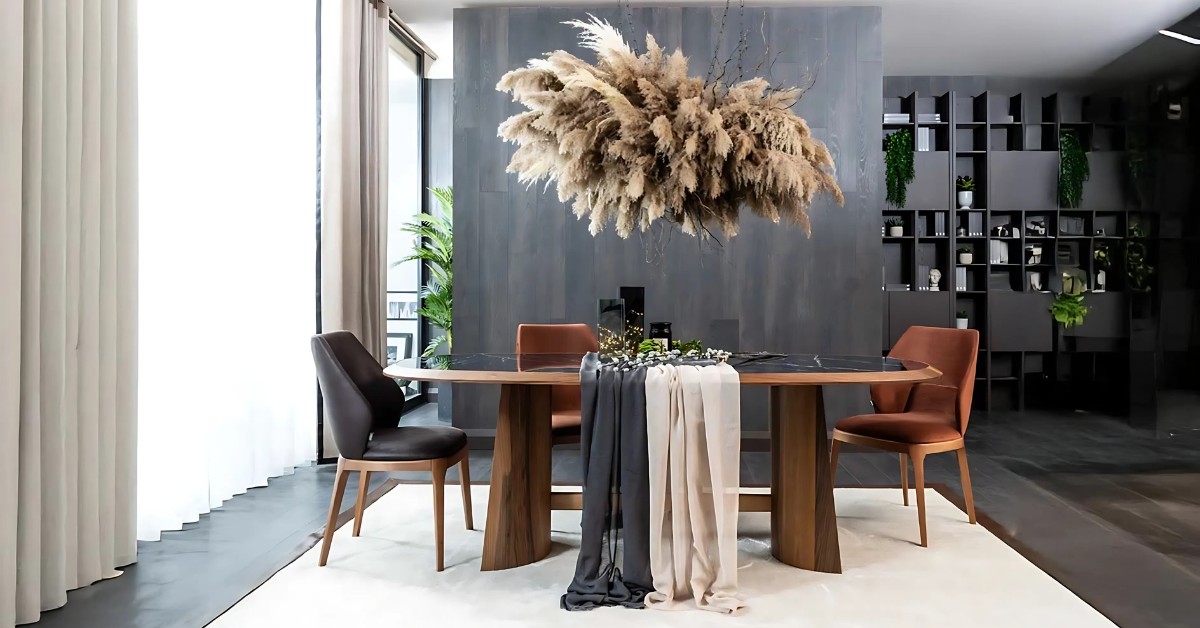 Wooden dining table