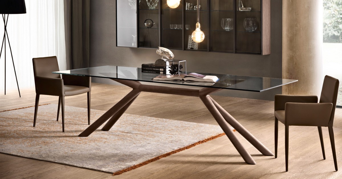glass dining table