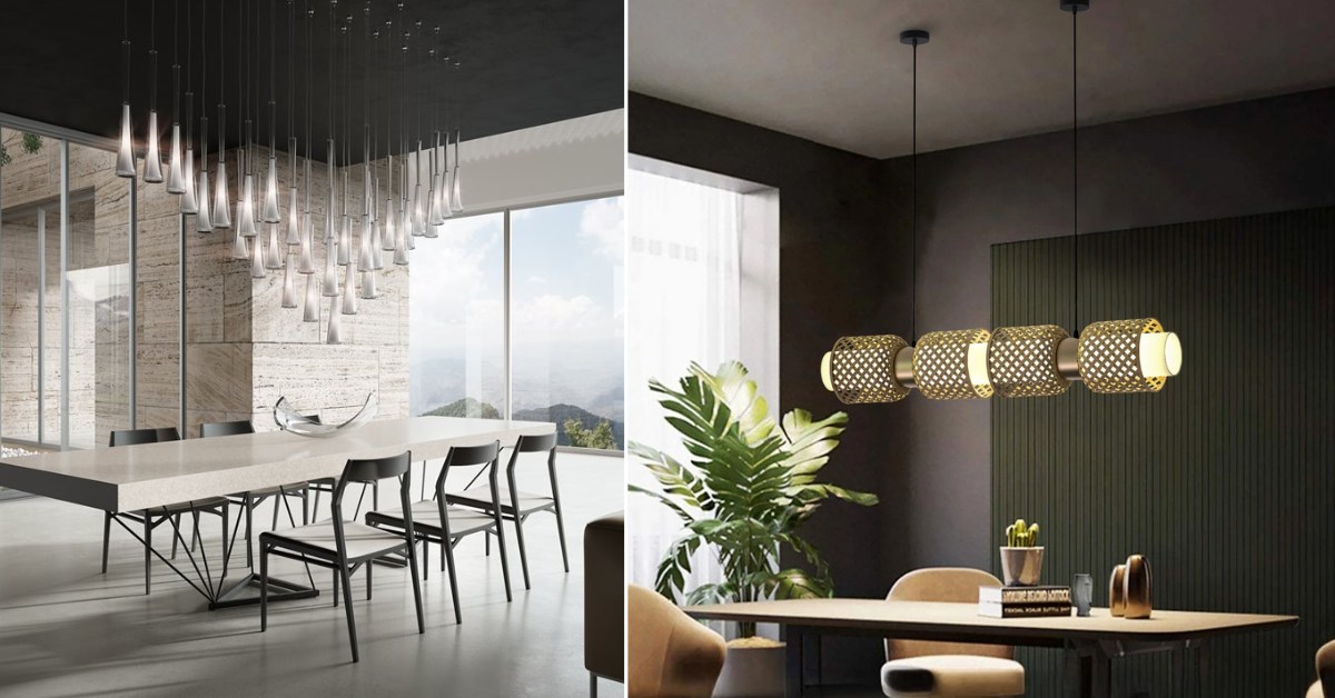 dining table hanging lights