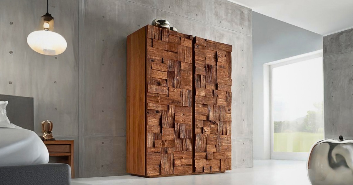 Rustic Wooden Wardrobe