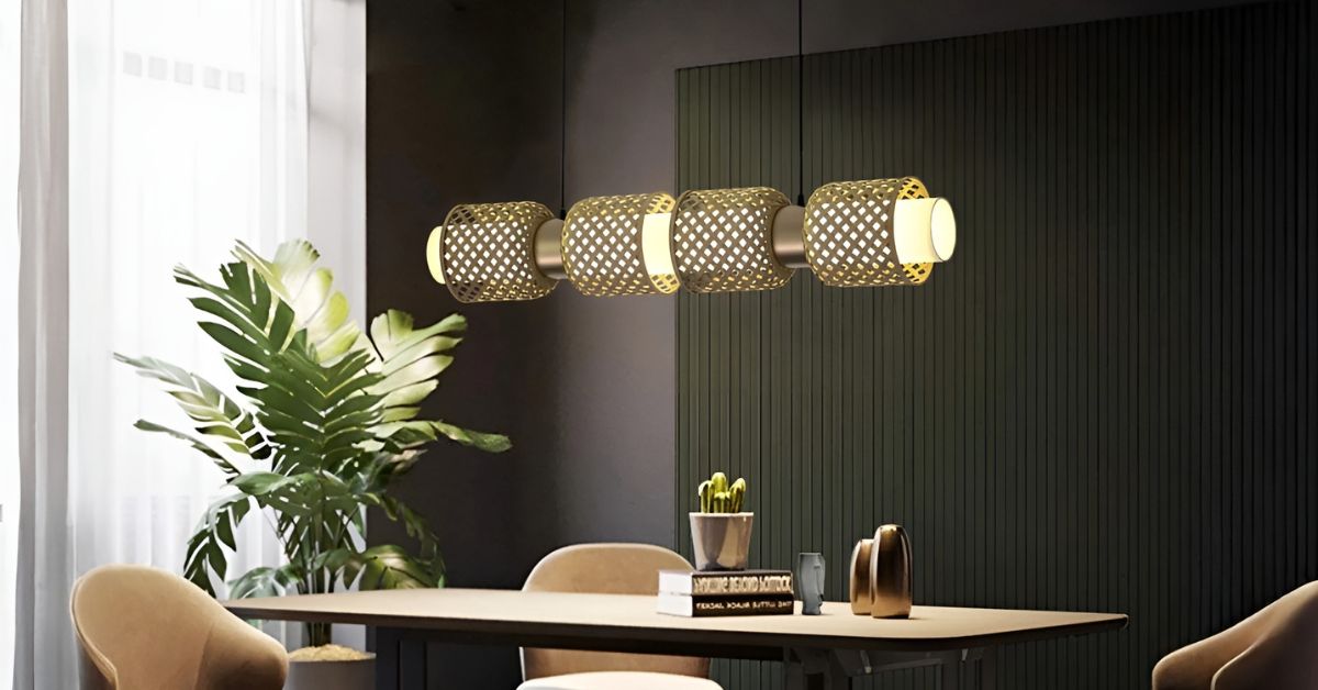 Boho-Inspired Rattan Chandelier