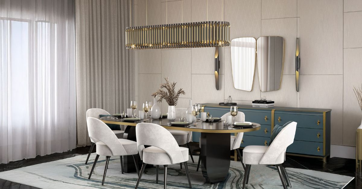 modern chandelier for dining table