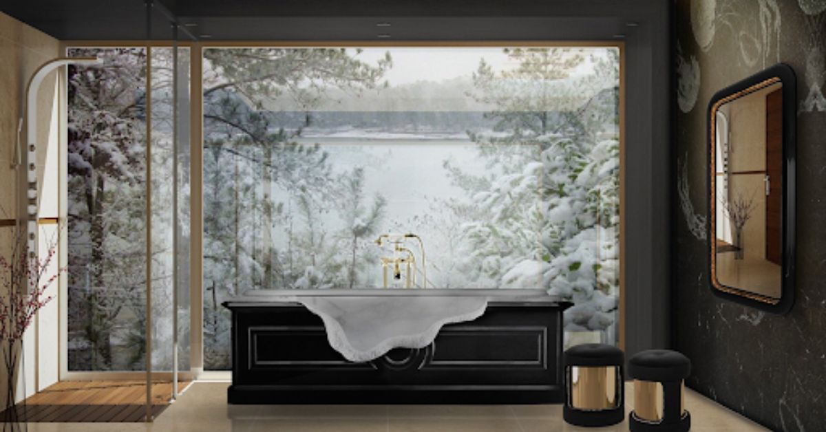 luxury minimalist bathtub