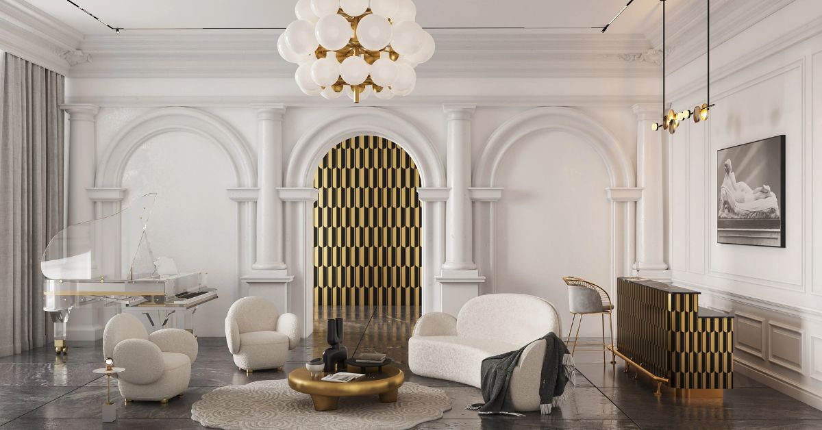 luxury minimalism in living room
