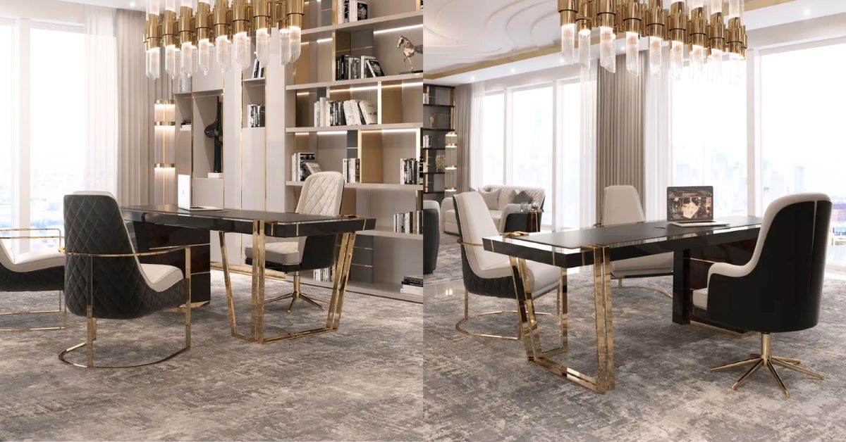 Velvet Office Chair Design