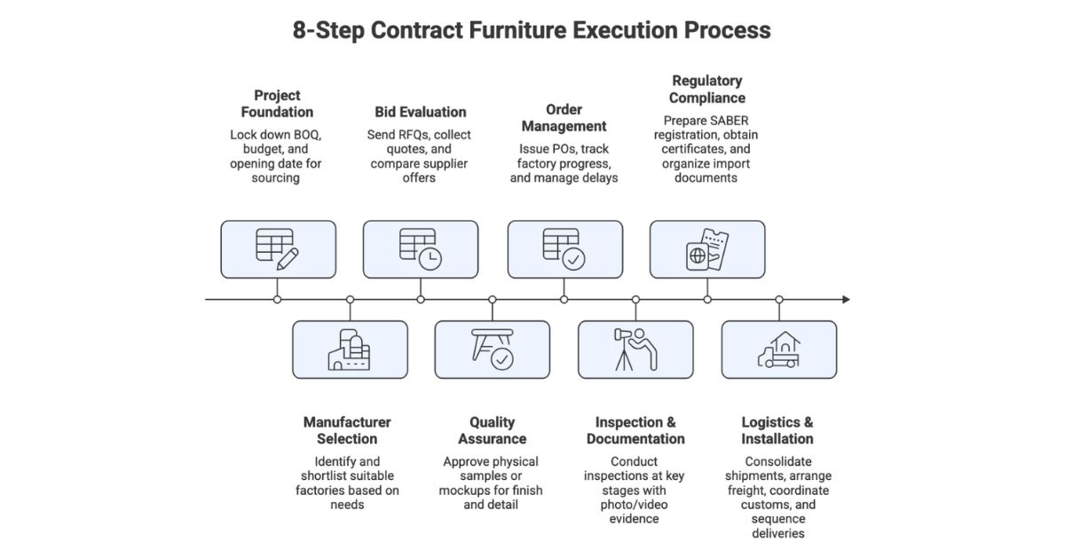 contract furniture execution process