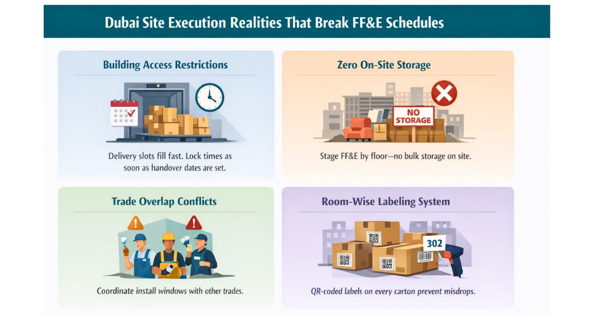 Dubai Site Realities That Break FF&E Delivery Schedules