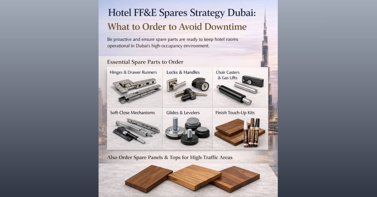 hotel furniture spare parts list Dubai