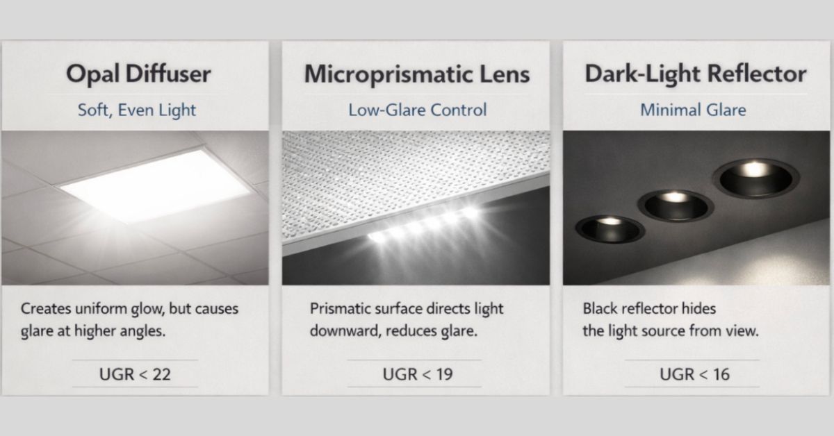 Microprismatic vs. Opal vs. Dark-Light