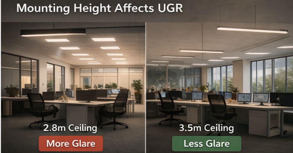 Mounting height affects UGR