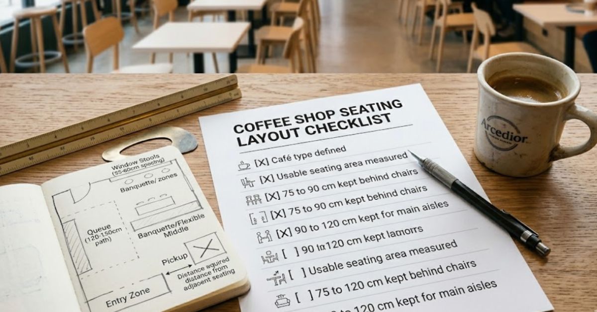 Common Coffee Shop Seating Layout Checklist