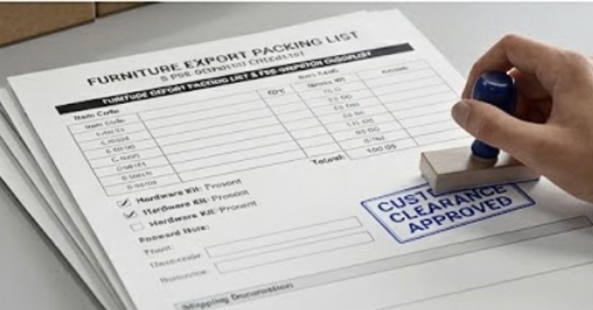 Furniture Export Packing List Format