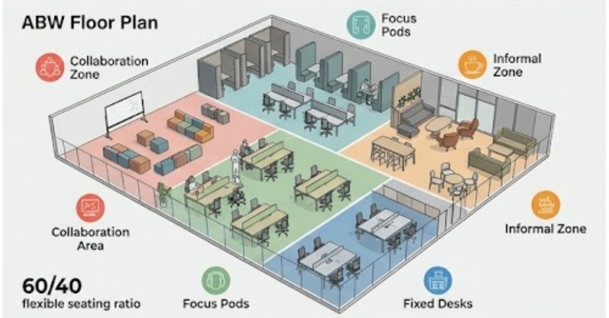 Activity Based Working Floor Plan