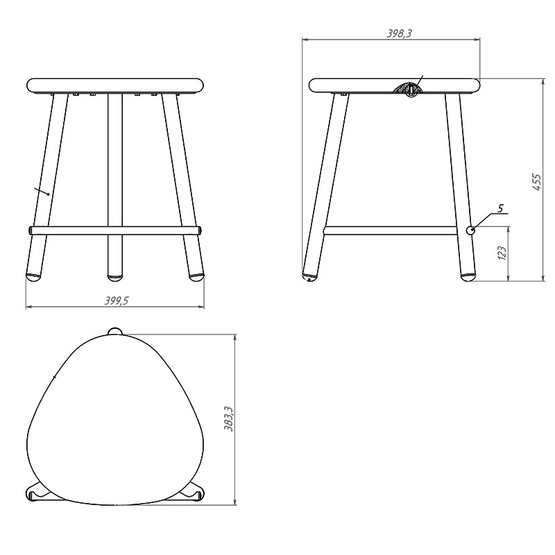 Stool PG10450510  - Punto Design 