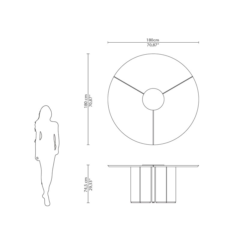 Algerone Dining Table  - Luxxu 
