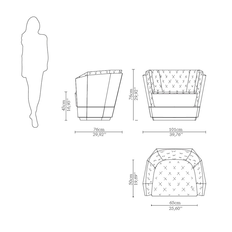 Anguis Single Seater Sofa  - Luxxu 