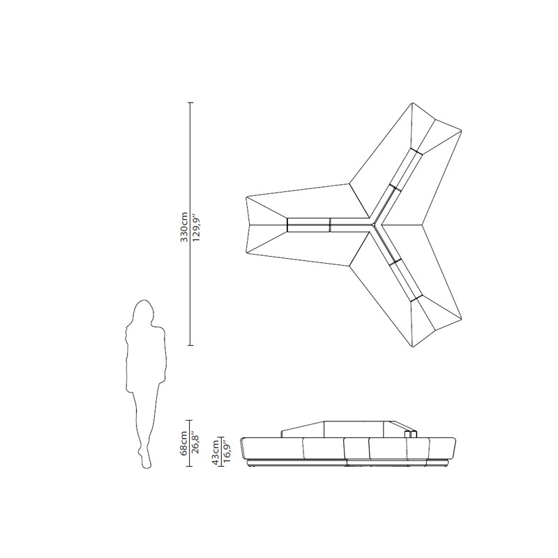 Anguis Sofa Center  - Luxxu 