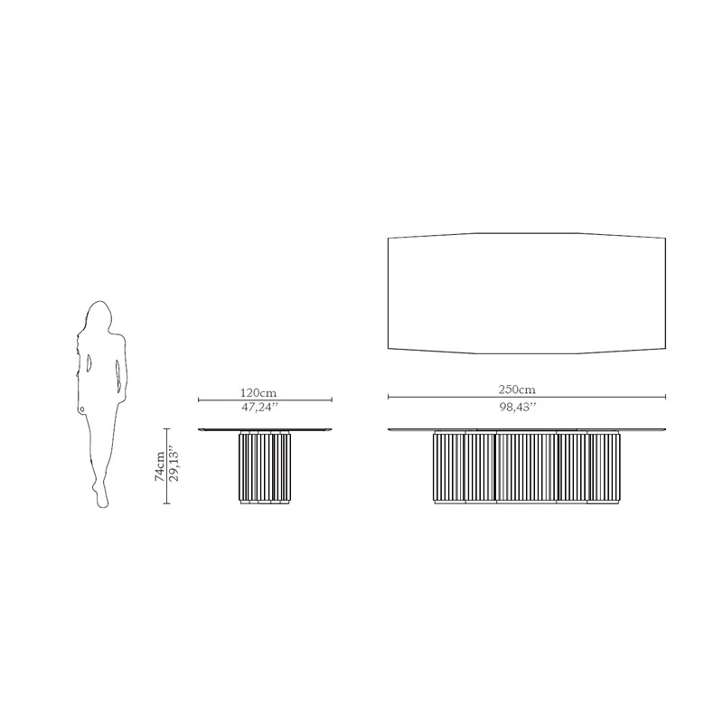 Bellagio Dining Table  - Luxxu 