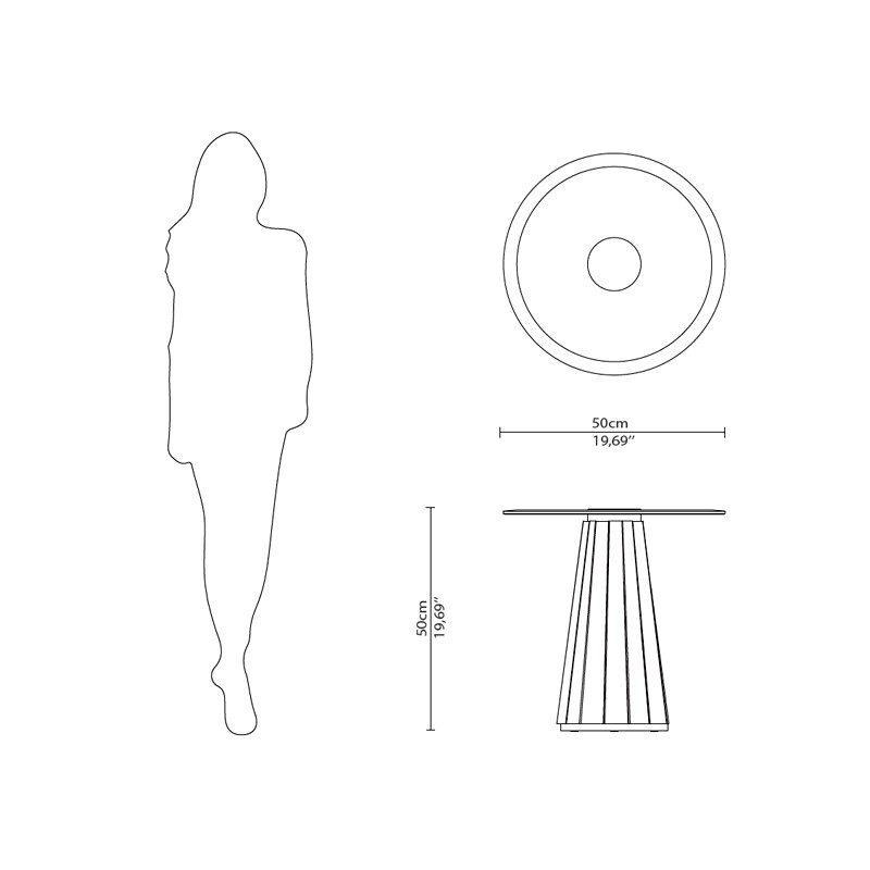 Darian 2 Side Table  - Luxxu 