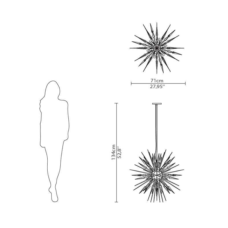 Explosion Chandelier  - Luxxu 