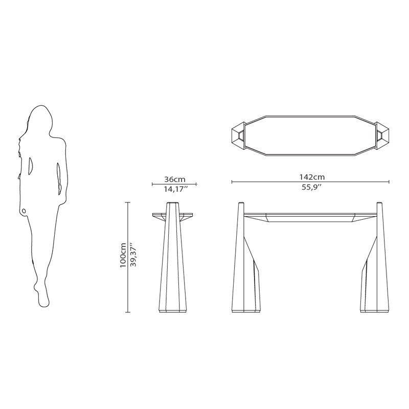 Myllo Console Table  - Luxxu 