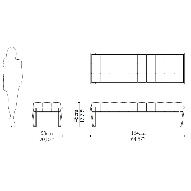 Nubian Bench  - Luxxu 