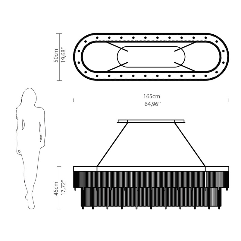 Pharo Snooker Chandelier  - Luxxu 
