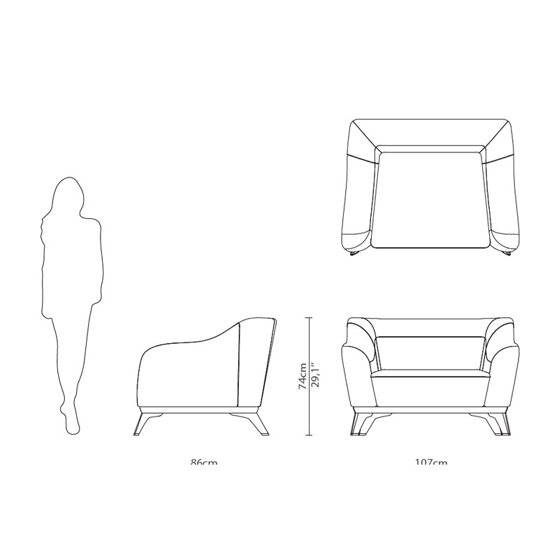 Saboteur Armchair  - Luxxu 