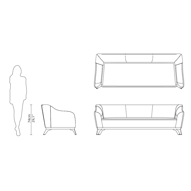 Saboteur Sofa  - Luxxu 