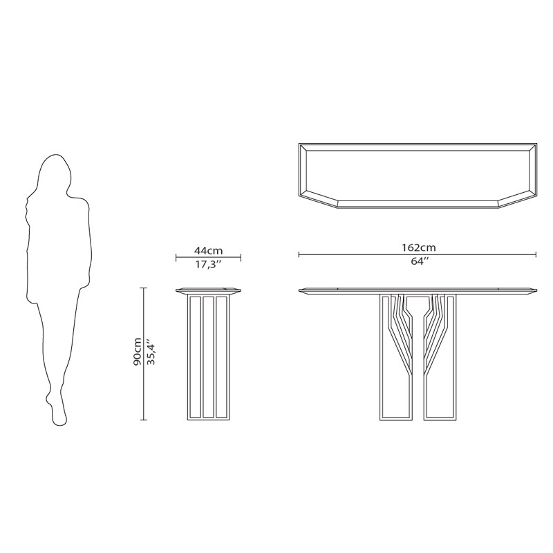 Scarp Console Table  - Luxxu 