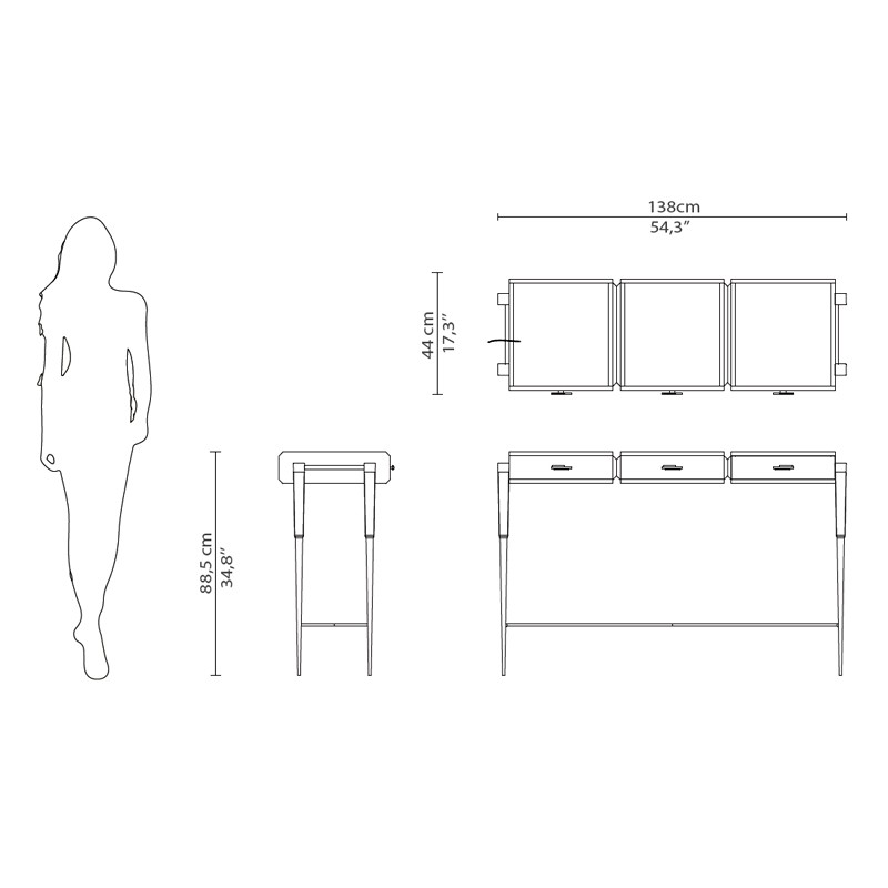 Spear Console Table  - Luxxu 
