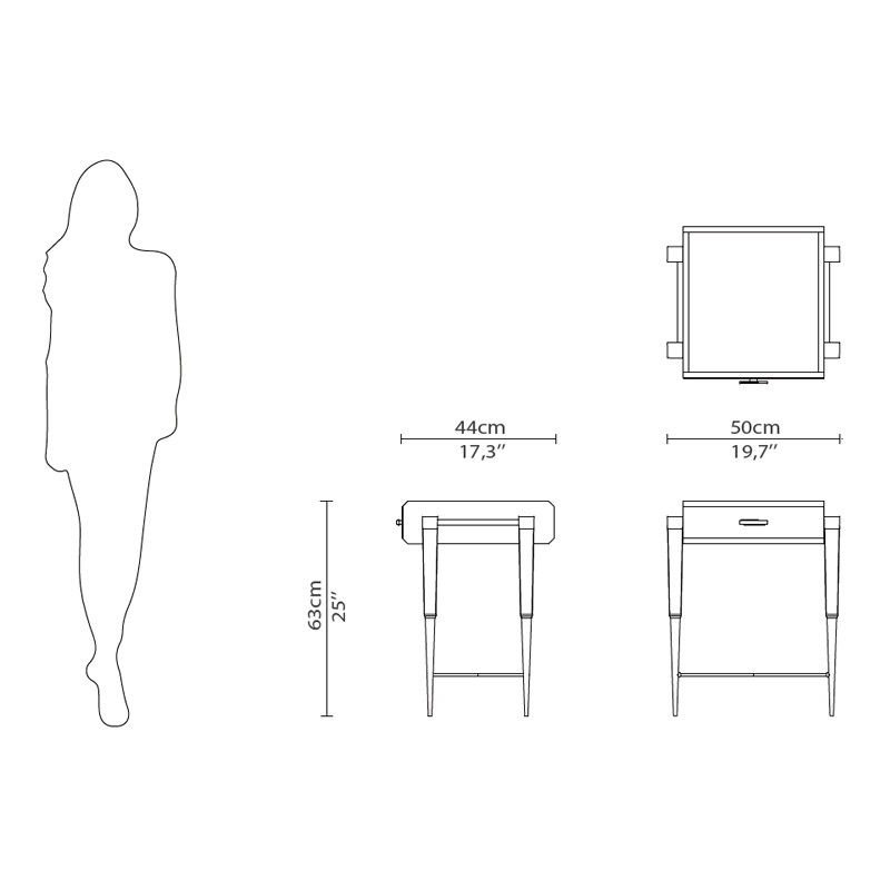 Spear Side Table  - Luxxu 