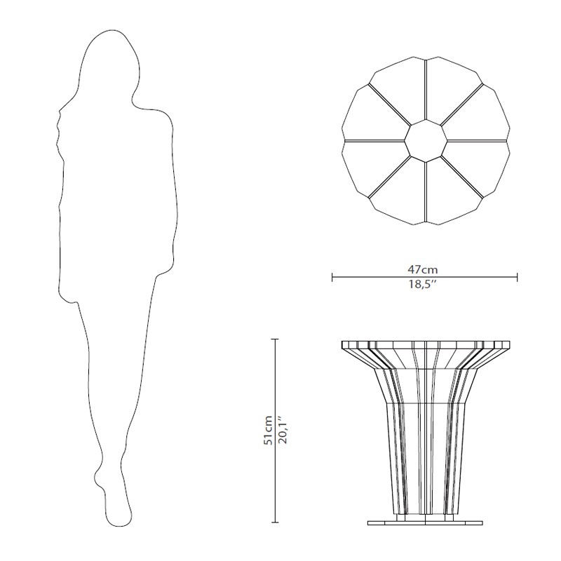 Suspicion Outdoor Side Table  - Luxxu 