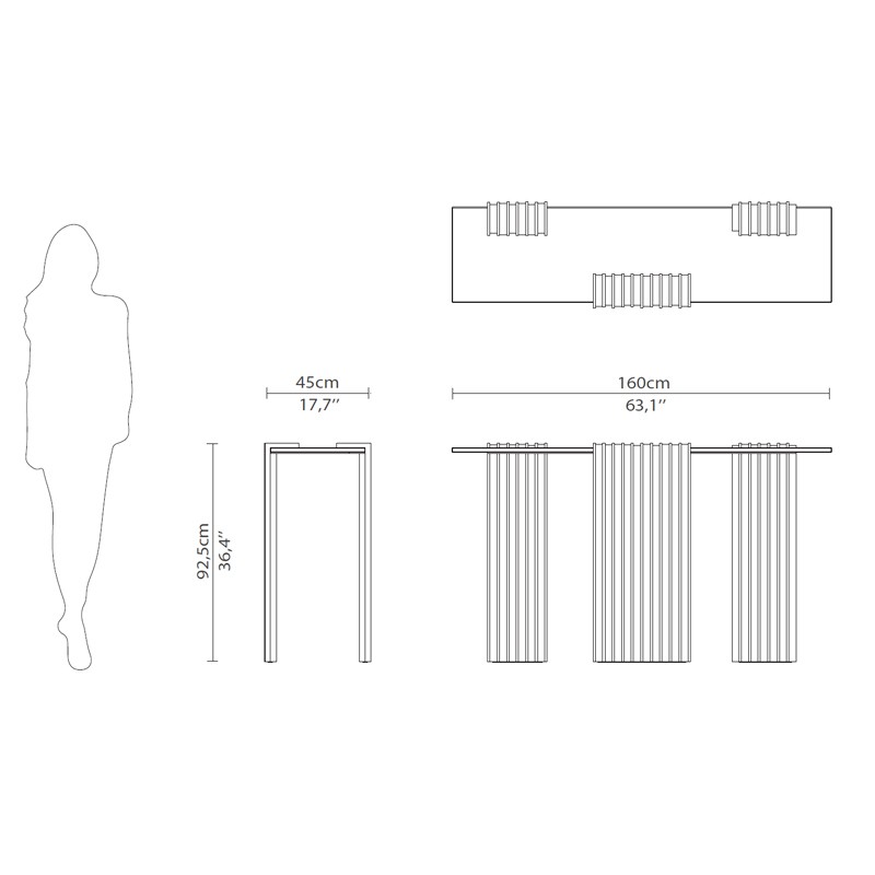 Vertigo Console Table  - Luxxu 