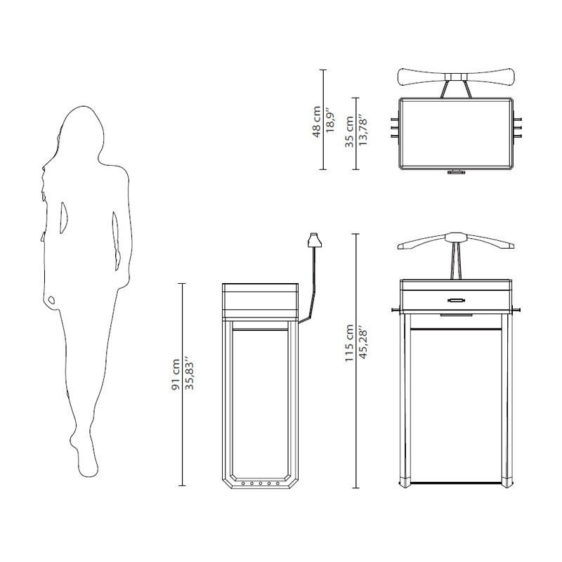 Waltz Valet Stand  - Luxxu 
