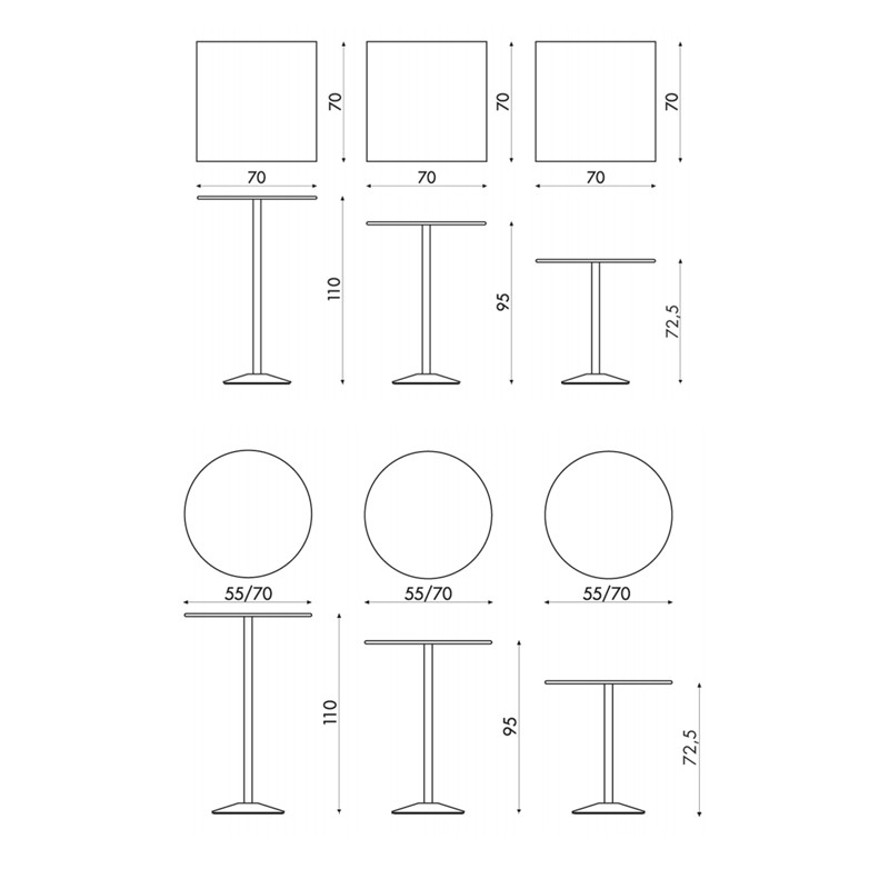 Cappuccino Bar Table  - YDF 