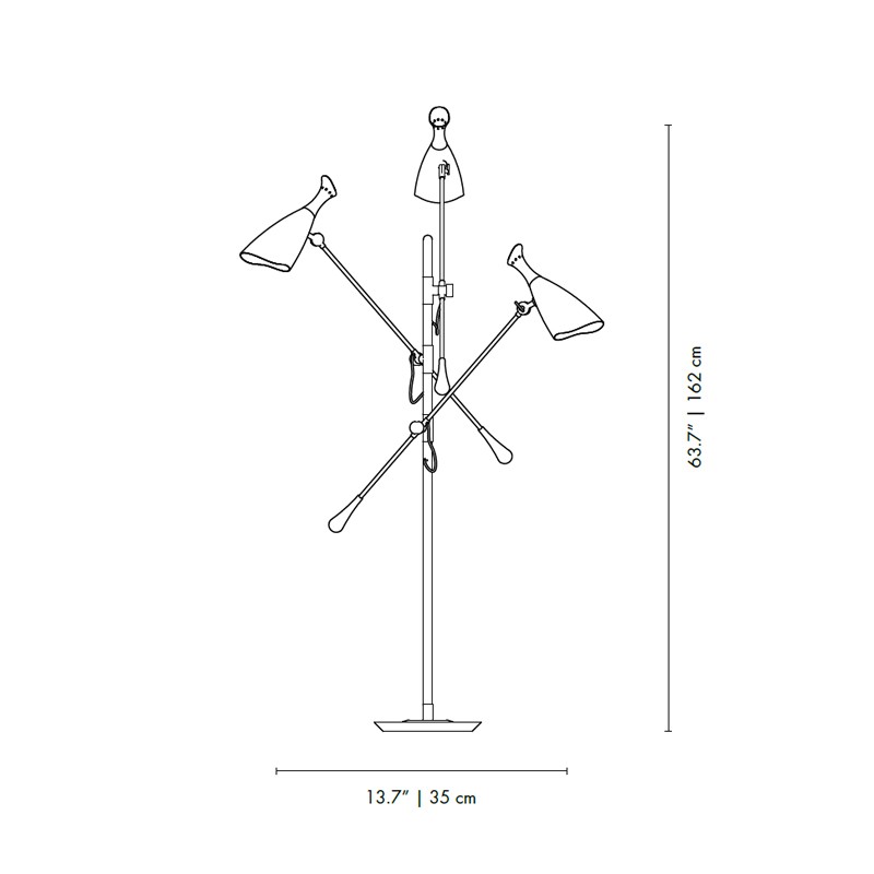 Duke 5 Floor Lamp  - DelightFULL 