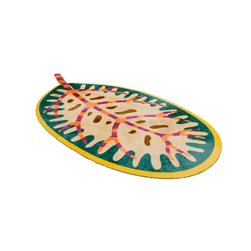 Leaf Rug Scarlet Splendour