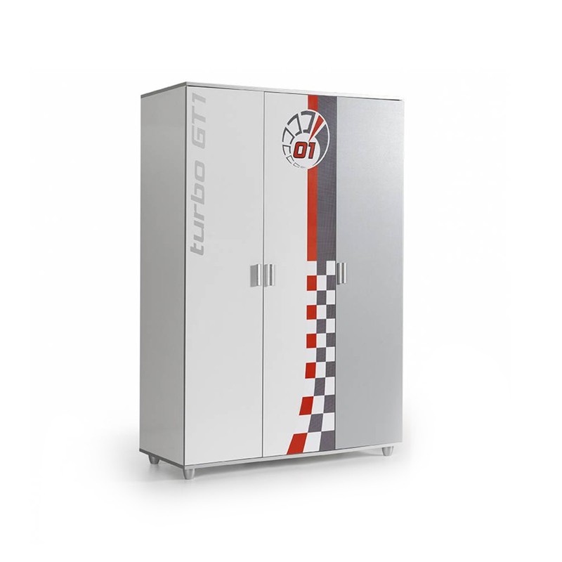 Turbo GT1 White Kids Room Set KUPA Mobilya