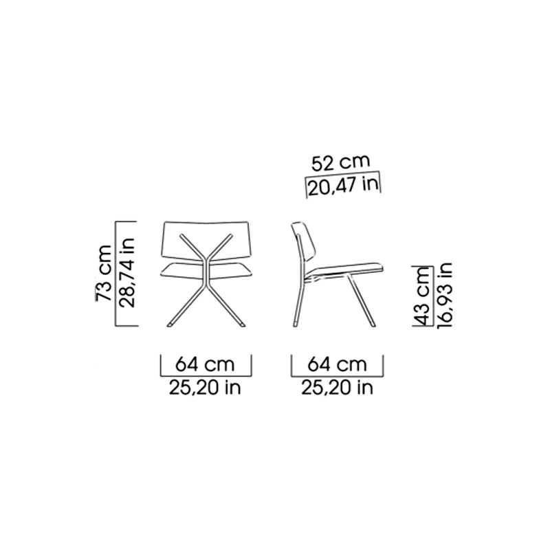 X Longue Chair  - Neil David 