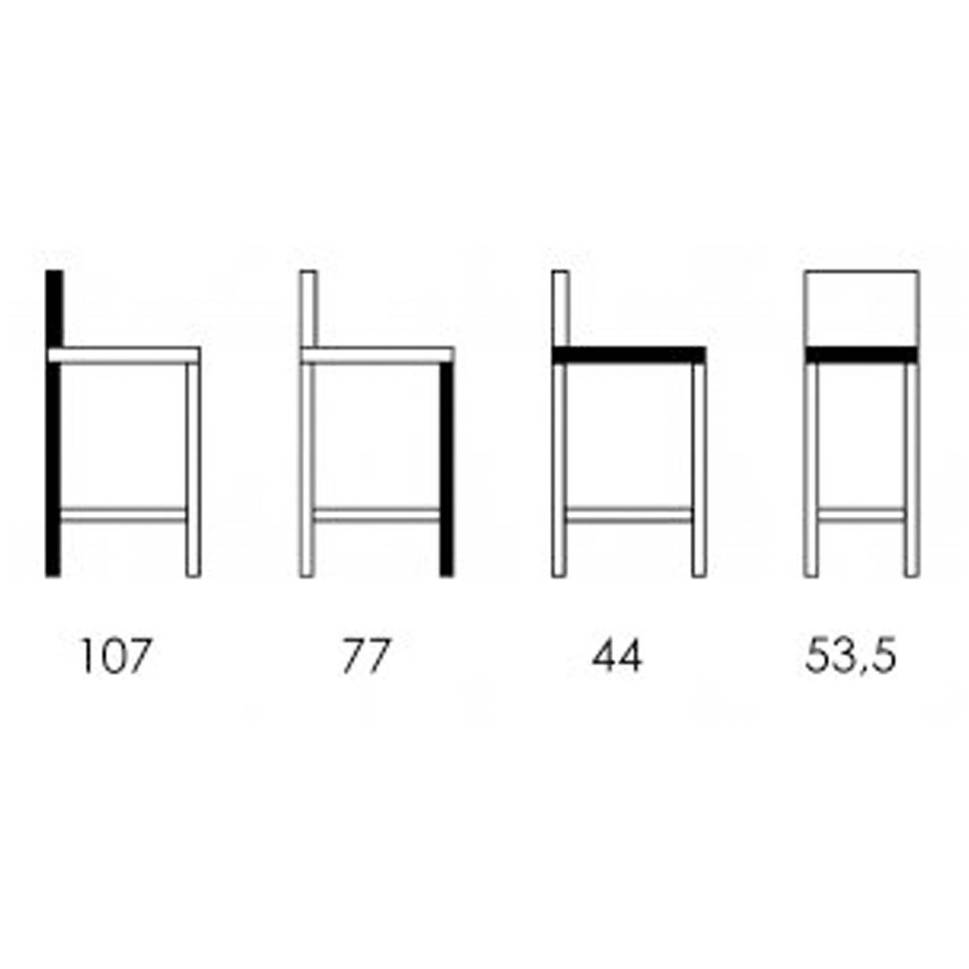 INDIAN 5477 STOOL  - Palmira 