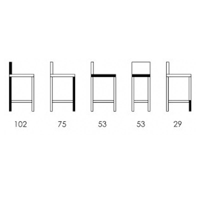 LIMBA 6020 STOOL  - Palmira 